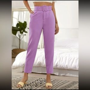 Pastel Lilac Cropped Trouser